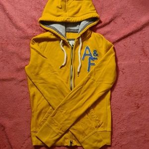 Abercrombie & Fitch yellow hoodie